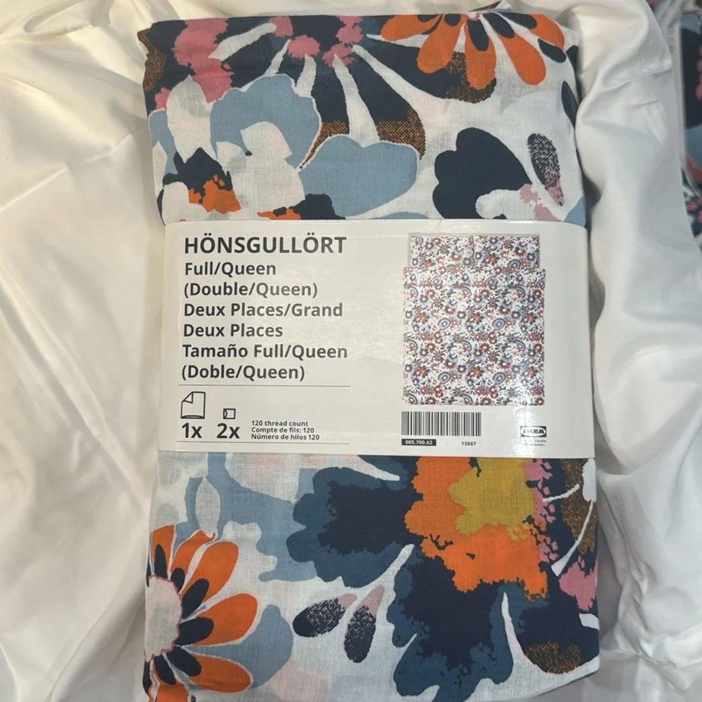 IKEA Duvet Floral Honsgullort